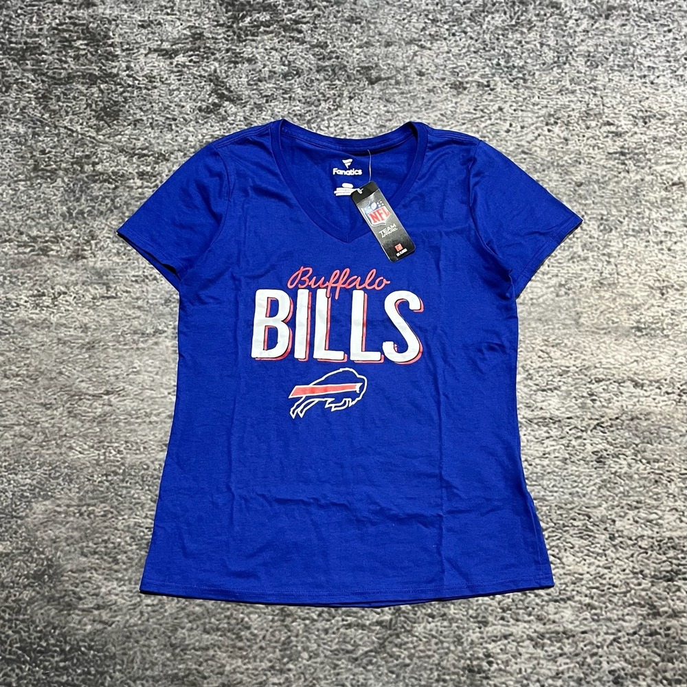 Fanatics Buffalo Bills Women's Royal Blue V-Neck Tee